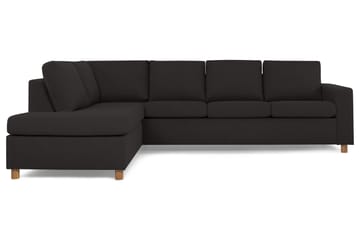 Crazy 4-seters Venstrevendt L-formet Sjeselongsofa i Stoff - Antrasitt - Møbler - Sofaer - Sofaer med sjeselong - 3 seters sofa med divan