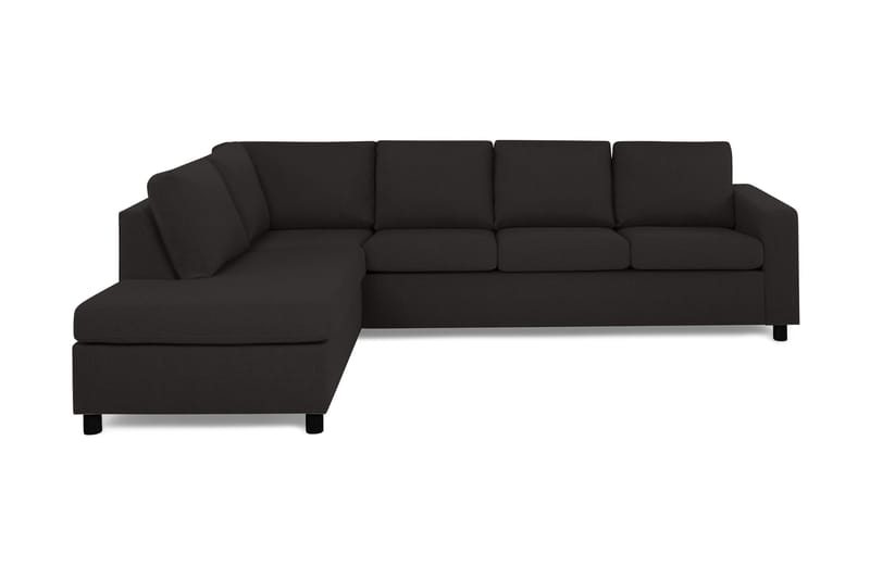 Crazy 4-seters Venstrevendt L-formet Sjeselongsofa i Stoff - Antrasitt - Møbler - Sofaer - Sofaer med sjeselong - 3 seters sofa med divan