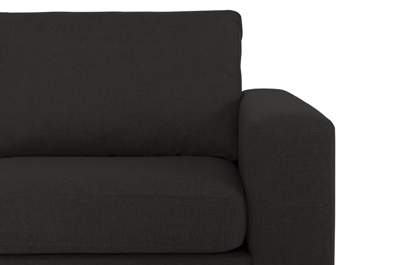 Crazy 4-seters Venstrevendt L-formet Sjeselongsofa i Stoff - Antrasitt - Møbler - Sofaer - Sofaer med sjeselong - 3 seters sofa med divan