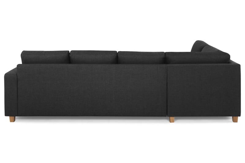 Crazy 4-seters Venstrevendt L-formet Sjeselongsofa i Stoff - Antrasitt - Møbler - Sofaer - Sofaer med sjeselong - 3 seters sofa med divan