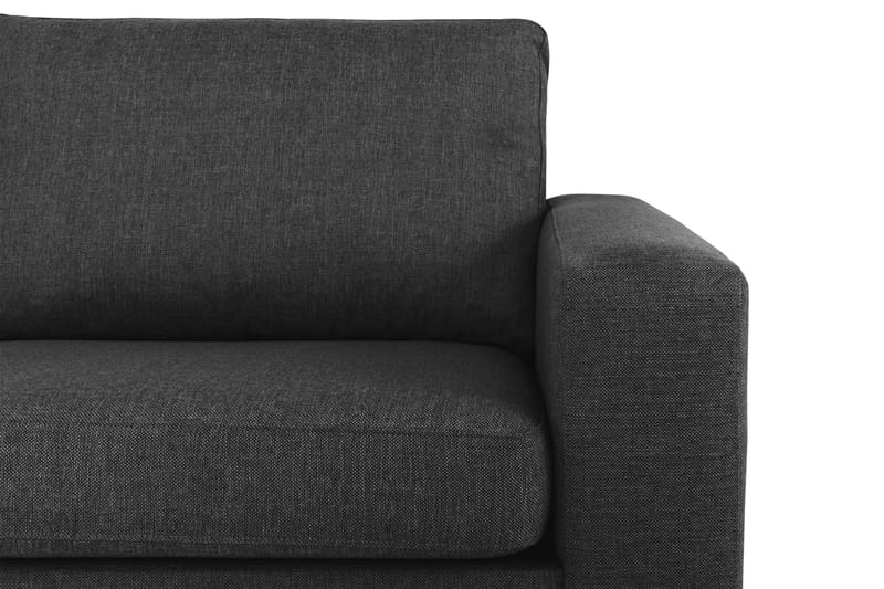 Crazy 4-seters Venstrevendt L-formet Sjeselongsofa i Stoff - Antrasitt - Møbler - Sofaer - Sofaer med sjeselong - 3 seters sofa med divan