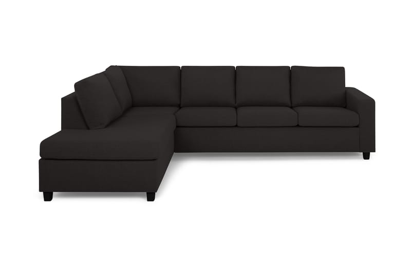 Crazy 4-seters Venstrevendt L-formet Sjeselongsofa i Stoff - Antrasitt - Møbler - Sofaer - Sofaer med sjeselong - 3 seters sofa med divan