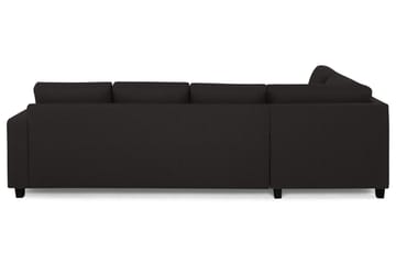 Crazy 4-seters Venstrevendt L-formet Sjeselongsofa i Stoff - Antrasitt - Møbler - Sofaer - Sofaer med sjeselong - 3 seters sofa med divan