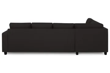 Crazy 4-seters Venstrevendt L-formet Sjeselongsofa i Stoff - Antrasitt - Møbler - Sofaer - Sofaer med sjeselong - 3 seters sofa med divan