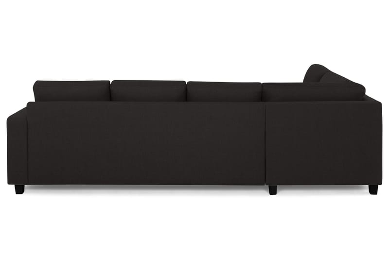 Crazy 4-seters Venstrevendt L-formet Sjeselongsofa i Stoff - Antrasitt - Møbler - Sofaer - Sofaer med sjeselong - 3 seters sofa med divan