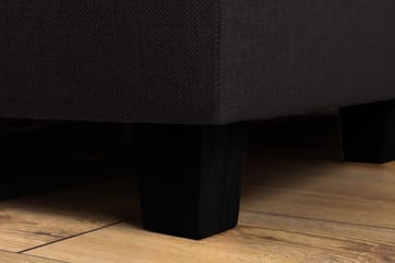 Crazy 4-seters Venstrevendt L-formet Sjeselongsofa i Stoff - Antrasitt - Møbler - Sofaer - Sofaer med sjeselong - 3 seters sofa med divan