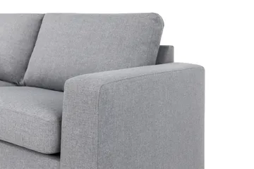 Crazy 4-seters Venstrevendt L-formet Sjeselongsofa i Stoff - Grå - Møbler - Sofaer - Sofaer med sjeselong - 3 seters sofa med divan