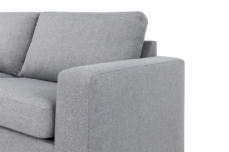 Crazy 4-seters Venstrevendt L-formet Sjeselongsofa i Stoff - Grå - Møbler - Sofaer - Sofaer med sjeselong - 3 seters sofa med divan