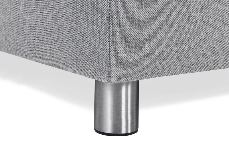 Crazy 4-seters Venstrevendt L-formet Sjeselongsofa i Stoff - Grå - Møbler - Sofaer - Sofaer med sjeselong - 3 seters sofa med divan