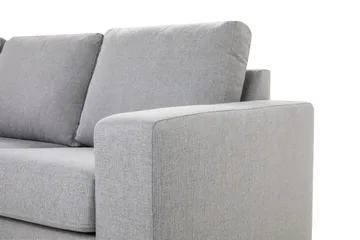 Crazy 4-seters Venstrevendt L-formet Sjeselongsofa i Stoff - Grå - Møbler - Sofaer - Sofaer med sjeselong - 3 seters sofa med divan