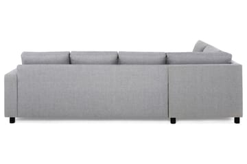 Crazy 4-seters Venstrevendt L-formet Sjeselongsofa i Stoff - Grå - Møbler - Sofaer - Sofaer med sjeselong - 3 seters sofa med divan