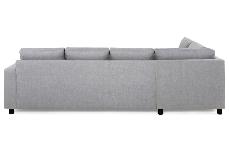 Crazy 4-seters Venstrevendt L-formet Sjeselongsofa i Stoff - Grå - Møbler - Sofaer - Sofaer med sjeselong - 3 seters sofa med divan