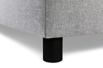 Crazy 4-seters Venstrevendt L-formet Sjeselongsofa i Stoff - Grå - Møbler - Sofaer - Sofaer med sjeselong - 3 seters sofa med divan