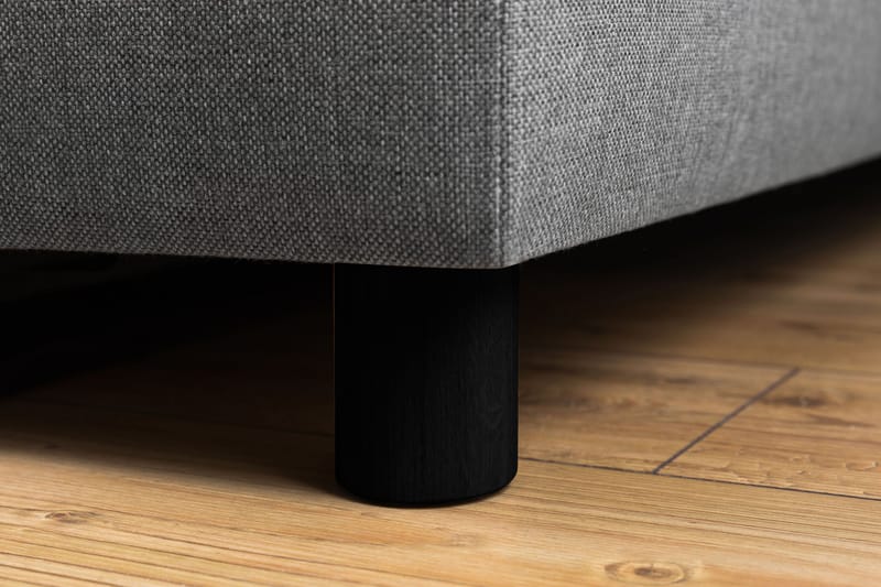 Crazy 4-seters Venstrevendt L-formet Sjeselongsofa i Stoff - Grå - Møbler - Sofaer - Sofaer med sjeselong - 3 seters sofa med divan