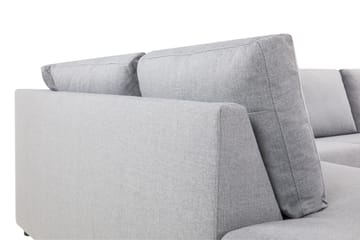 Crazy 4-seters Venstrevendt L-formet Sjeselongsofa i Stoff - Grå - Møbler - Sofaer - Sofaer med sjeselong - 3 seters sofa med divan