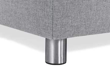 Crazy 4-seters Venstrevendt L-formet Sjeselongsofa i Stoff - Grå - Møbler - Sofaer - Sofaer med sjeselong - 3 seters sofa med divan