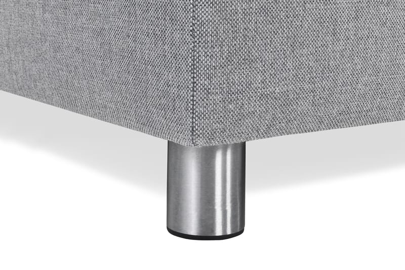 Crazy 4-seters Venstrevendt L-formet Sjeselongsofa i Stoff - Grå - Møbler - Sofaer - Sofaer med sjeselong - 3 seters sofa med divan
