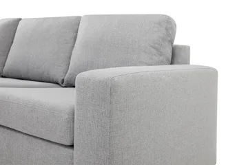 Crazy 4-seters Venstrevendt L-formet Sjeselongsofa i Stoff - Grå - Møbler - Sofaer - Sofaer med sjeselong - 3 seters sofa med divan