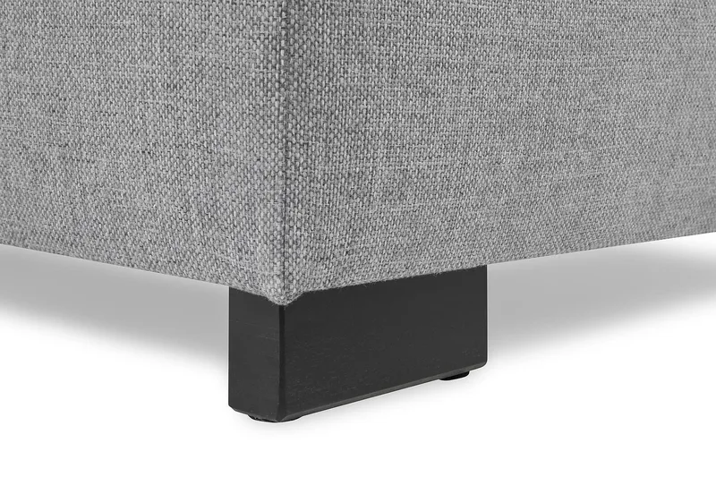 Crazy 4-seters Venstrevendt L-formet Sjeselongsofa i Stoff - Grå - Møbler - Sofaer - Sofaer med sjeselong - 3 seters sofa med divan