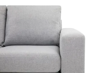 Crazy 4-seters Venstrevendt L-formet Sjeselongsofa i Stoff - Grå - Møbler - Sofaer - Sofaer med sjeselong - 3 seters sofa med divan