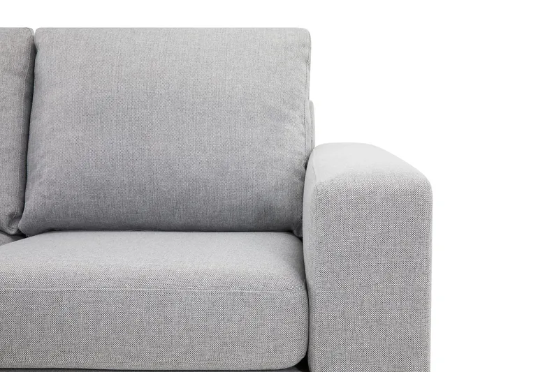 Crazy 4-seters Venstrevendt L-formet Sjeselongsofa i Stoff - Grå - Møbler - Sofaer - Sofaer med sjeselong - 3 seters sofa med divan