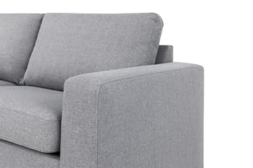 Crazy 4-seters Venstrevendt L-formet Sjeselongsofa i Stoff - Grå - Møbler - Sofaer - Sofaer med sjeselong - 3 seters sofa med divan