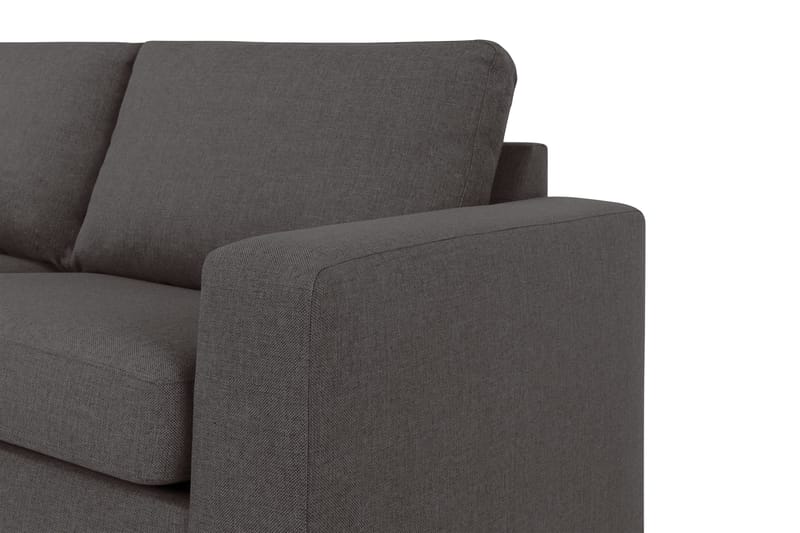 Crazy 4-seters Venstrevendt L-formet Sjeselongsofa i Stoff - Mørk grå - Møbler - Sofaer - Sofaer med sjeselong - 3 seters sofa med divan