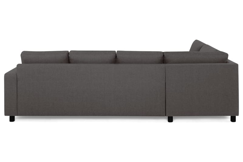 Crazy 4-seters Venstrevendt L-formet Sjeselongsofa i Stoff - Mørk grå - Møbler - Sofaer - Sofaer med sjeselong - 3 seters sofa med divan