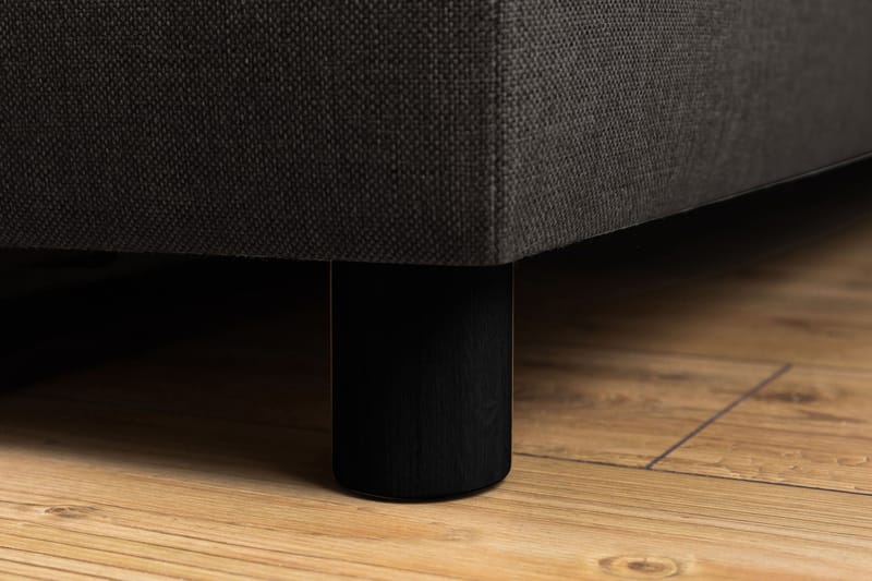 Crazy 4-seters Venstrevendt L-formet Sjeselongsofa i Stoff - Mørk grå - Møbler - Sofaer - Sofaer med sjeselong - 3 seters sofa med divan