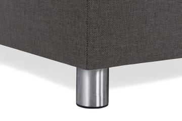 Crazy 4-seters Venstrevendt L-formet Sjeselongsofa i Stoff - Mørk grå - Møbler - Sofaer - Sofaer med sjeselong - 3 seters sofa med divan
