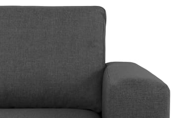 Crazy 4-seters Venstrevendt L-formet Sjeselongsofa i Stoff - Mørk grå - Møbler - Sofaer - Sofaer med sjeselong - 3 seters sofa med divan