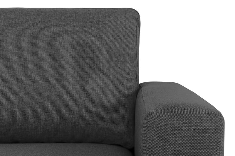 Crazy 4-seters Venstrevendt L-formet Sjeselongsofa i Stoff - Mørk grå - Møbler - Sofaer - Sofaer med sjeselong - 3 seters sofa med divan