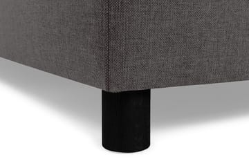 Crazy 4-seters Venstrevendt L-formet Sjeselongsofa i Stoff - Mørk grå - Møbler - Sofaer - Sofaer med sjeselong - 3 seters sofa med divan