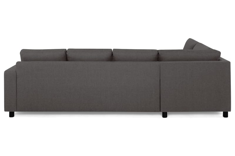 Crazy 4-seters Venstrevendt L-formet Sjeselongsofa i Stoff - Mørk grå - Møbler - Sofaer - Sofaer med sjeselong - 3 seters sofa med divan