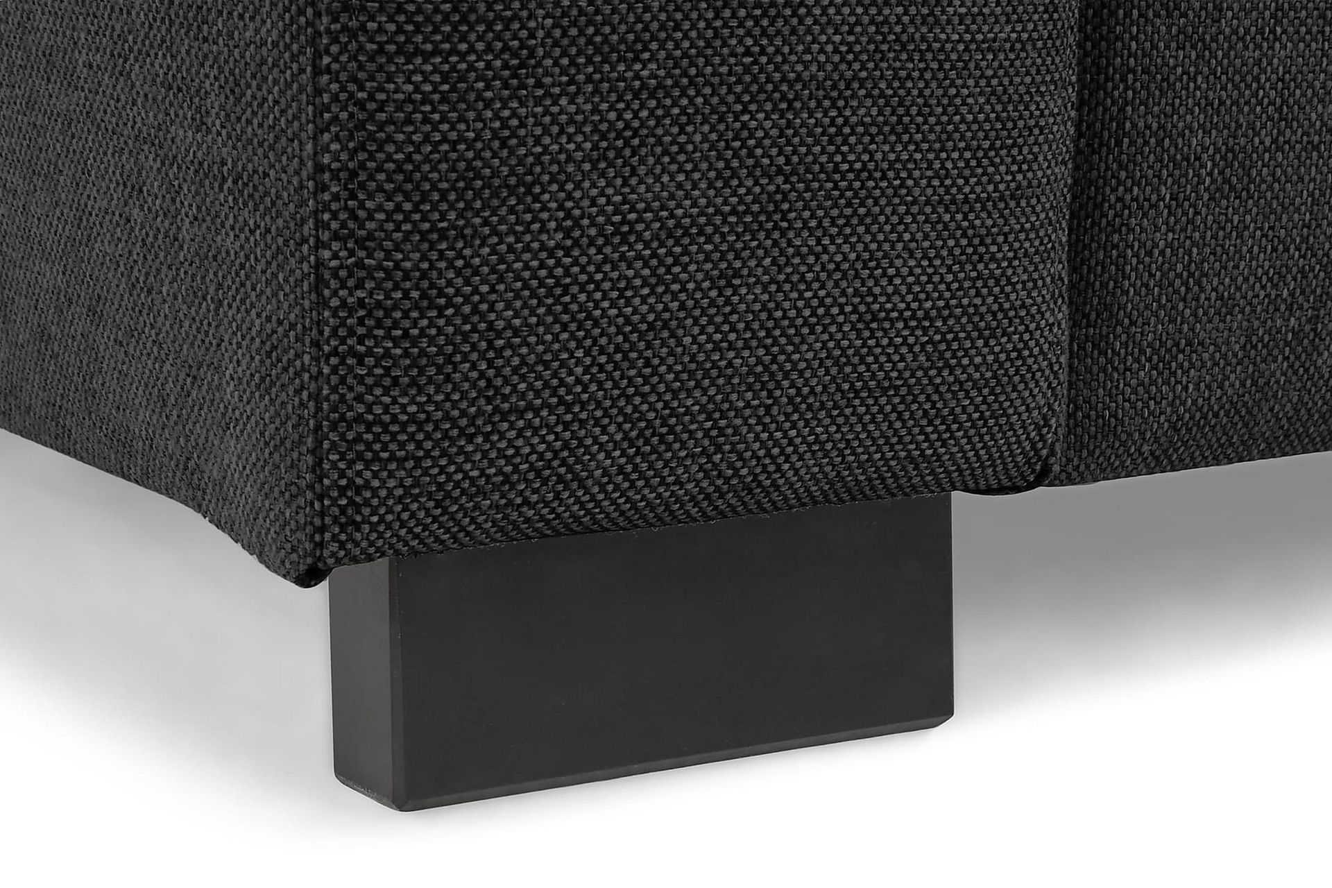 Crazy 4-seters Venstrevendt U-formet Small Sofa med Divan og Sjeselong i Stoff - Mørk grå - Møbler - Sofaer - Sofaer med sjeselong - 3 seters sofa med divan