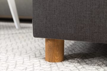 Crazy 4-seters Venstrevendt U-formet Small Sofa med Divan og Sjeselong i Stoff - Mørk grå - Møbler - Sofaer - Sofaer med sjeselong - 3 seters sofa med divan