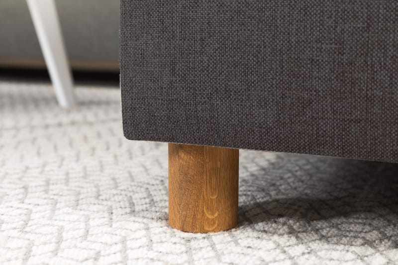 Crazy 4-seters Venstrevendt U-formet Small Sofa med Divan og Sjeselong i Stoff - Mørk grå - Møbler - Sofaer - Sofaer med sjeselong - 3 seters sofa med divan