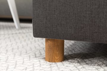Crazy 4-seters Venstrevendt U-formet Small Sofa med Divan og Sjeselong i Stoff - Mørk grå - Møbler - Sofaer - Sofaer med sjeselong - 3 seters sofa med divan