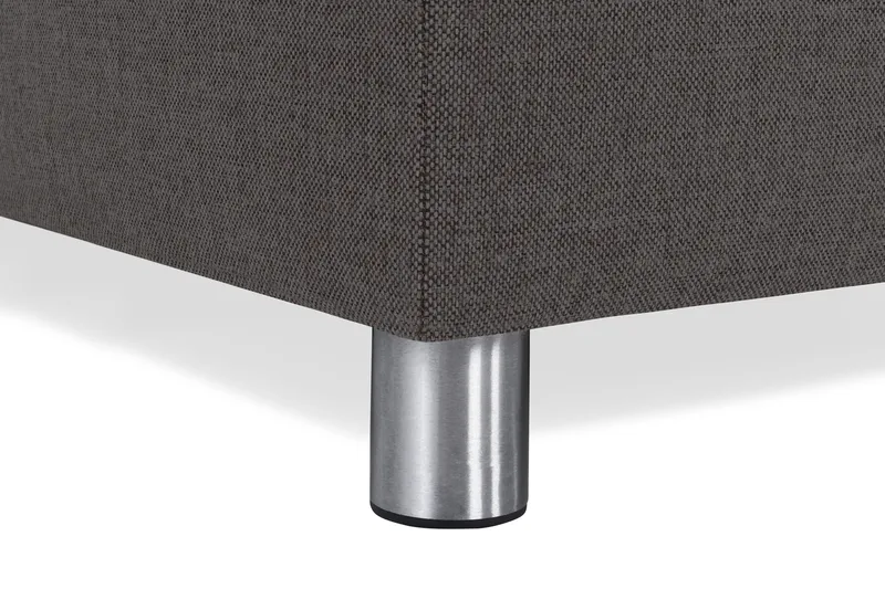 Crazy 4-seters Venstrevendt U-formet Small Sofa med Divan og Sjeselong i Stoff - Mørk grå - Møbler - Sofaer - Sofaer med sjeselong - 3 seters sofa med divan