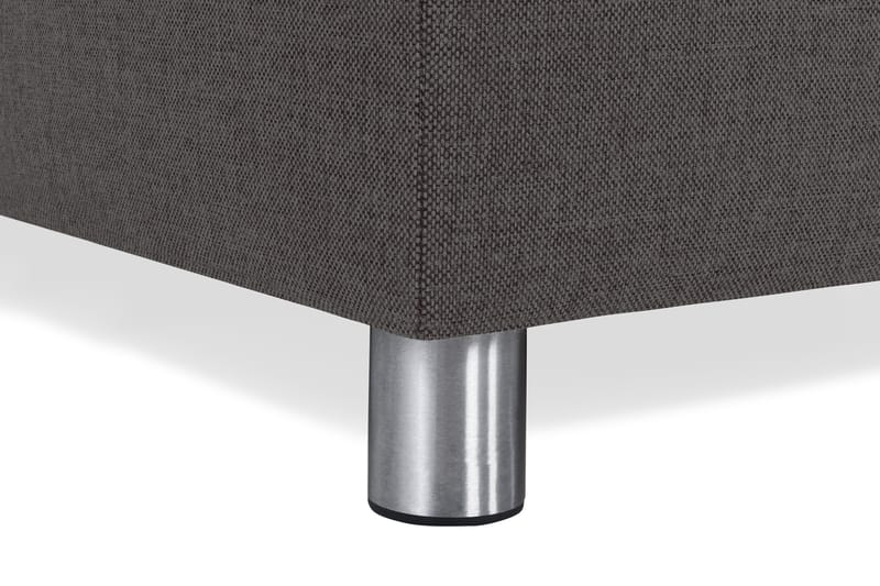 Crazy 4-seters Venstrevendt U-formet Small Sofa med Divan og Sjeselong i Stoff - Mørk grå - Møbler - Sofaer - Sofaer med sjeselong - 3 seters sofa med divan