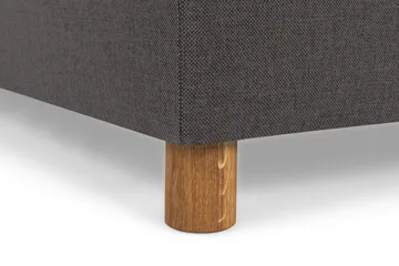 Crazy 4-seters Venstrevendt U-formet Small Sofa med Divan og Sjeselong i Stoff - Mørk grå - Møbler - Sofaer - Sofaer med sjeselong - 3 seters sofa med divan