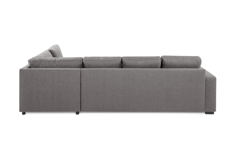 Crazy Limited Edition 4-seters Høyrevendt L-formet Sjeselongsofa i Stoff - Grå - Møbler - Sofaer - Sofaer med sjeselong - 4 seters sofa med divan