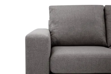 Crazy Limited Edition 4-seters Høyrevendt L-formet Sjeselongsofa i Stoff - Grå - Møbler - Sofaer - Sofaer med sjeselong - 4 seters sofa med divan