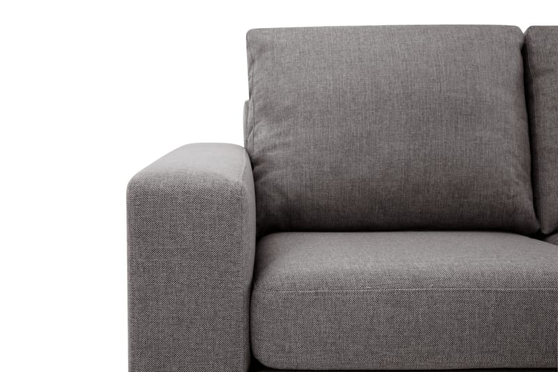 Crazy Limited Edition 4-seters Høyrevendt L-formet Sjeselongsofa i Stoff - Grå - Møbler - Sofaer - Sofaer med sjeselong - 4 seters sofa med divan