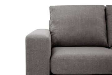 Crazy Limited Edition 4-seters Høyrevendt L-formet Sjeselongsofa i Stoff - Grå - Møbler - Sofaer - Sofaer med sjeselong - 4 seters sofa med divan