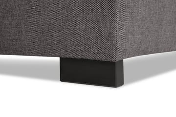 Crazy Limited Edition 4-seters Venstrevendt L-formet Dyp Sjeselongsofa i Stoff - Grå - Møbler - Sofaer - Sofaer med sjeselong - 4 seters sofa med divan