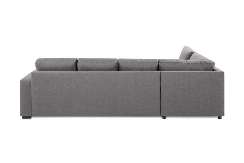 Crazy Limited Edition 4-seters Venstrevendt L-formet Dyp Sjeselongsofa i Stoff - Grå - Møbler - Sofaer - Sofaer med sjeselong - 4 seters sofa med divan