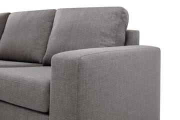 Crazy Limited Edition 4-seters Venstrevendt L-formet Dyp Sjeselongsofa i Stoff - Grå - Møbler - Sofaer - Sofaer med sjeselong - 4 seters sofa med divan