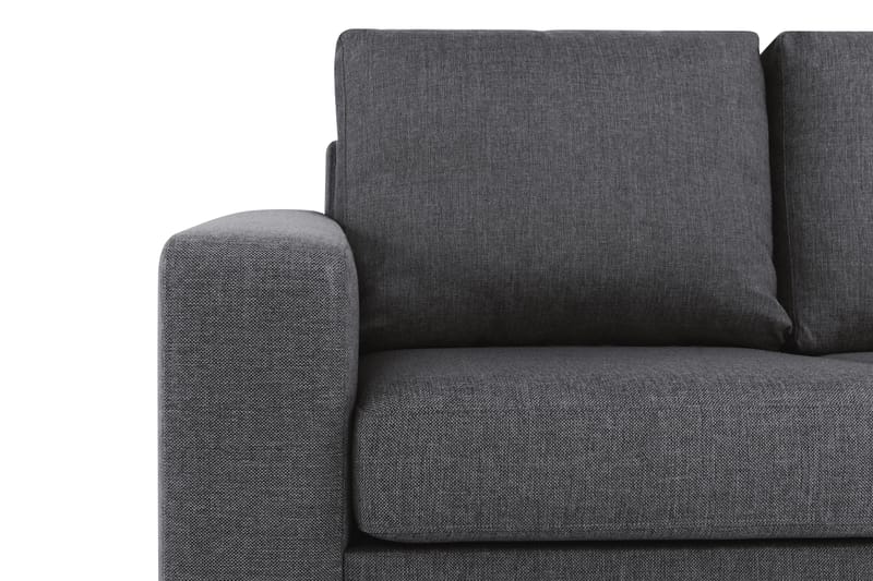 Divansofa Nevada 3-seter Vendbar - Mørkgrå - 3 seters sofa med divan - Sofaer med sjeselong