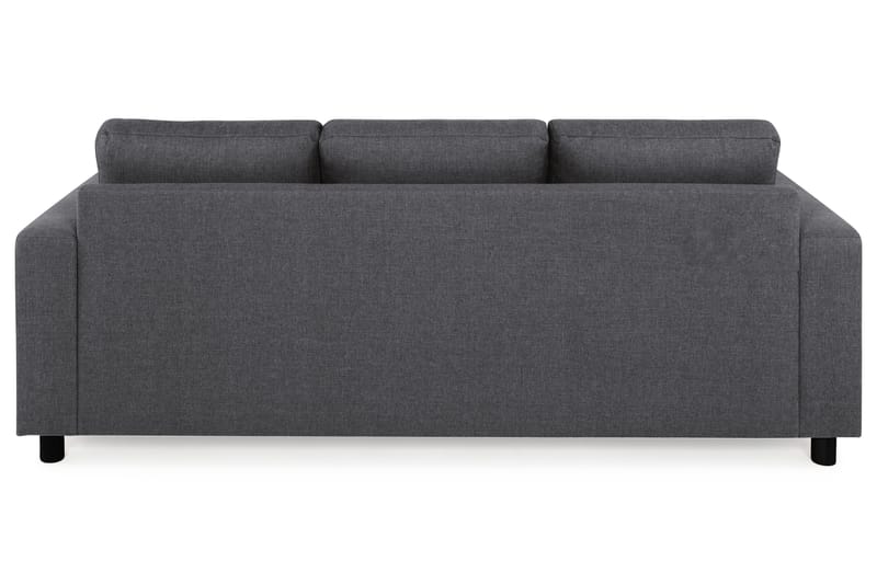 Divansofa Nevada 3-seter Vendbar - Mørkgrå - 3 seters sofa med divan - Sofaer med sjeselong